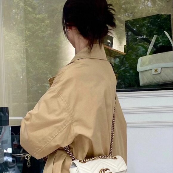 Gucci GG Marmont Double G white single-shoulder bag - Picture 8 of 8